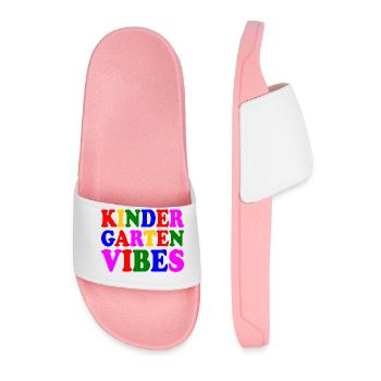 kindergarten vibes - Claquettes Homme - rose clair - Devant
