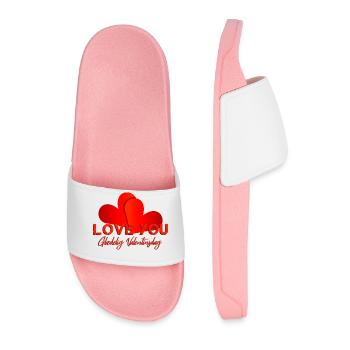 Valentines day I love you - Männer Badelatschen - Hellrosa - Vorne