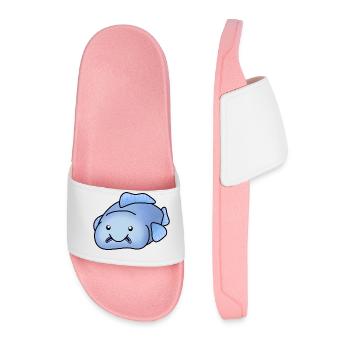 Blobfish bleu - Claquettes Homme - rose clair - Devant