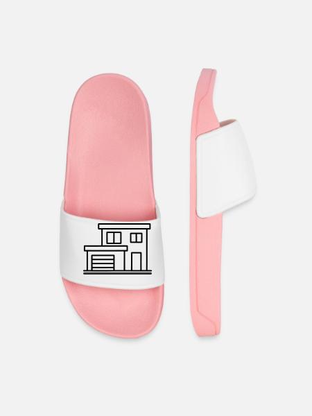 Maison Moderne Maison Construction - Claquettes Homme - rose clair