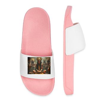 Tlazoteotl, déesse aztèque de la luxure, du péché et de la purification - Claquettes Homme - rose clair - Devant