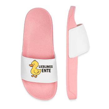 Canard préféré - Claquettes Homme - rose clair - Devant