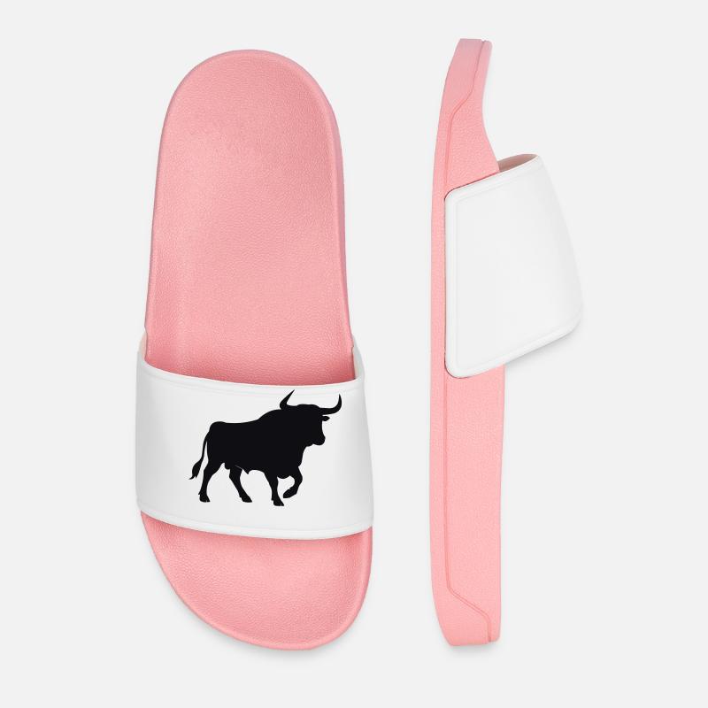 bull - Men’s Pool Sliders - light pink