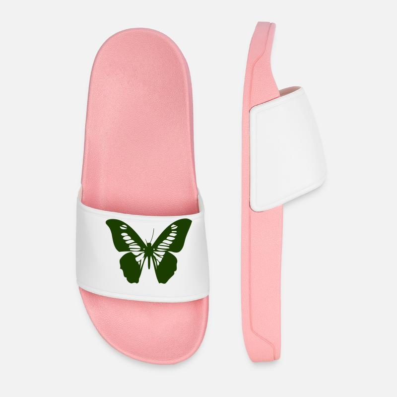 schmetterling - Männer Badelatschen - Hellrosa