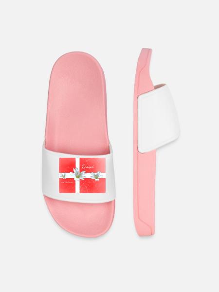 Danemark Danemark Danemark Drapeau - Claquettes Homme - rose clair