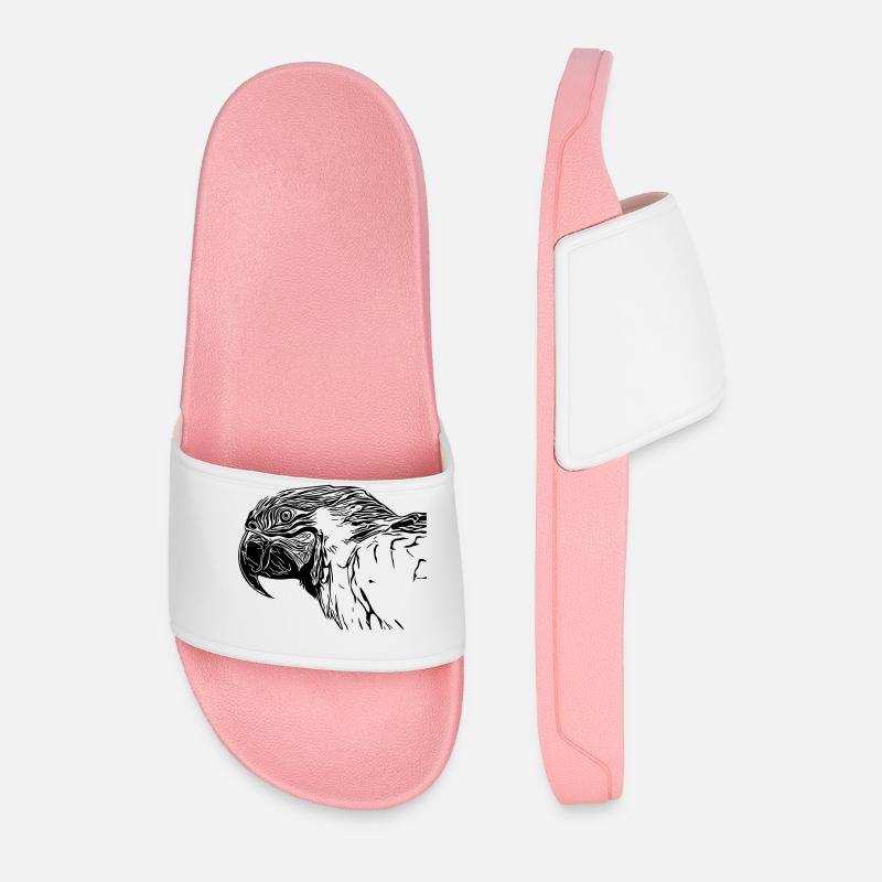parrot - Men’s Pool Sliders - light pink
