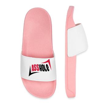 Asshole - Claquettes Homme - rose clair - Devant