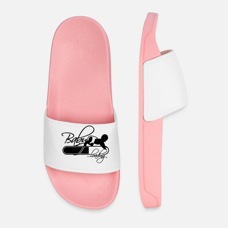 Baby Loading Logo - Men’s Pool Sliders - light pink