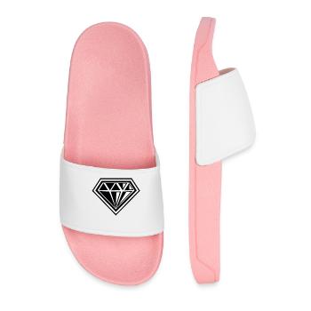 Diamond diamond - Men’s Pool Sliders - light pink - Front