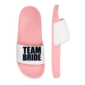 Team Bride 3D - Men’s Pool Sliders - light pink - Front
