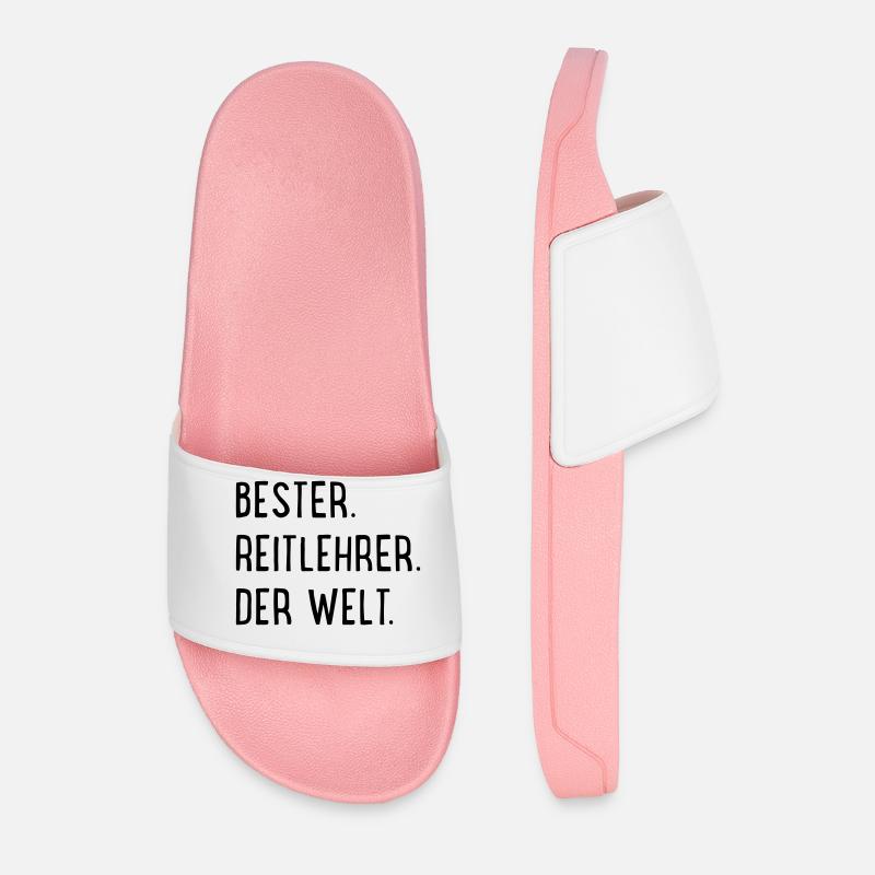 Bester Reitlehrer - Männer Badelatschen - Hellrosa