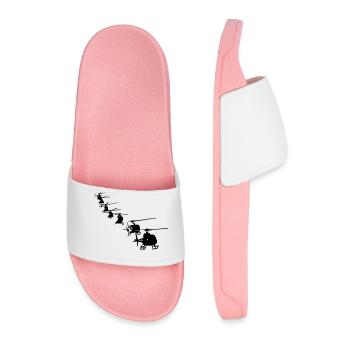 formation Helicopter Helicopter Helicopter - Men’s Pool Sliders - light pink - Front