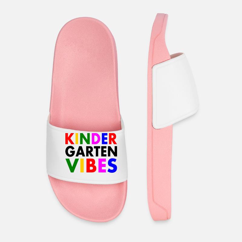 kindergarten vibes - Männer Badelatschen - Hellrosa