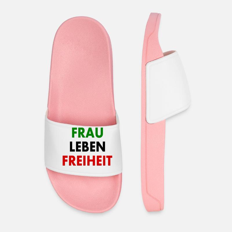 Frau leben freiheit - Männer Badelatschen - Hellrosa