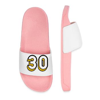 30. 30 YEARS. 30TH ANNIVERSARY. 30 YEARS ANNIVERSARY - Men’s Pool Sliders - light pink - Front