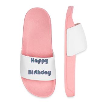 ALLES GUTE ZUM GEBURTSTAG. ALLES GUTE ZUM GEBURTSTAG. JAHRESTAG. - Männer Badelatschen - Hellrosa - Vorne