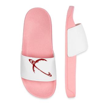 Saturn (Red) - Men’s Pool Sliders - light pink - Front