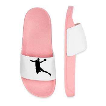 Handball Player - Men’s Pool Sliders - light pink - Front
