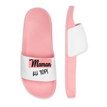 MOM. MOTHER'S DAY - Men’s Pool Sliders - light pink - Front