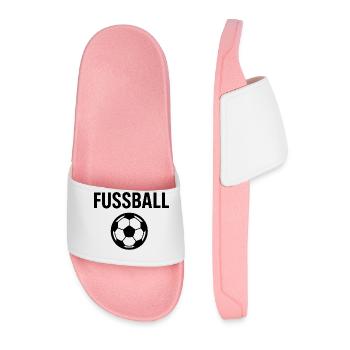 FUSSBALL – Klassisch & Zeitlos - Männer Badelatschen - Hellrosa - Vorne