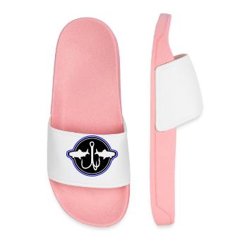 Fish Fishing Fishing Hooks - Men’s Pool Sliders - light pink - Front
