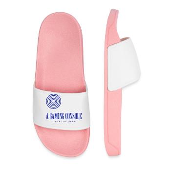 Gaming Console Gear – Level Up Adventure - Men’s Pool Sliders - light pink - Front