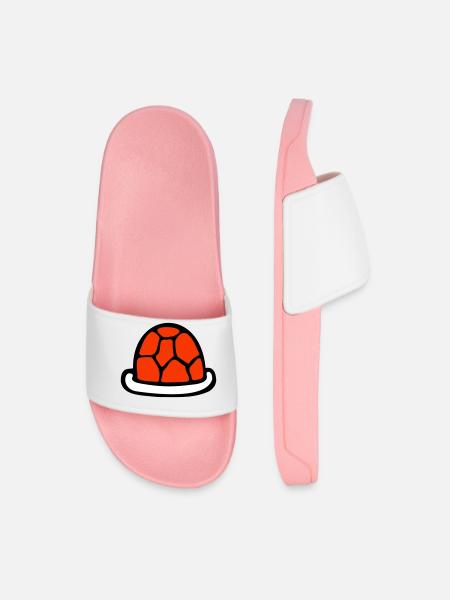 Turtle shell without turtle cute shell - Men’s Pool Sliders - light pink