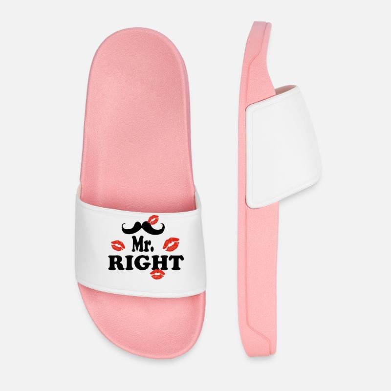 mr. right - Männer Badelatschen - Hellrosa