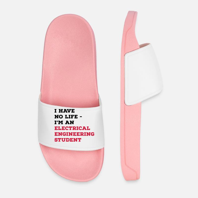 Electrical Engineering Studies - Men’s Pool Sliders - light pink