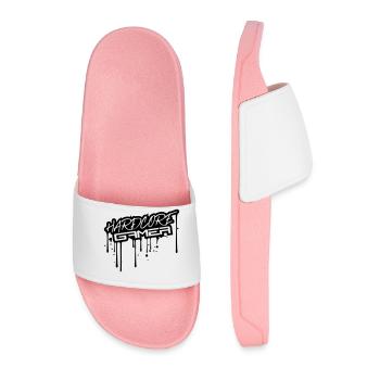 graffiti drop stamp color spray spray joy - Men’s Pool Sliders - light pink - Front