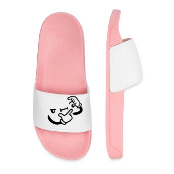 Design Grübeln Face - Men’s Pool Sliders - light pink - Front