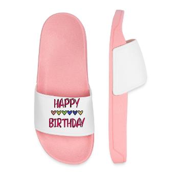 JAHRESTAG. ALLES GUTE ZUM GEBURTSTAG!. ALLES GUTE ZUM GEBURTSTAG!. - Männer Badelatschen - Hellrosa - Vorne