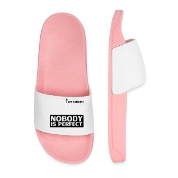 nobody_is_perfect - Claquettes Homme - rose clair - Devant