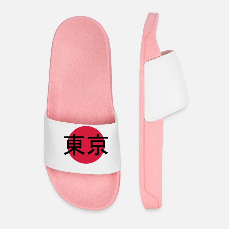 Zeichen Tokyo Stempel - Männer Badelatschen - Hellrosa