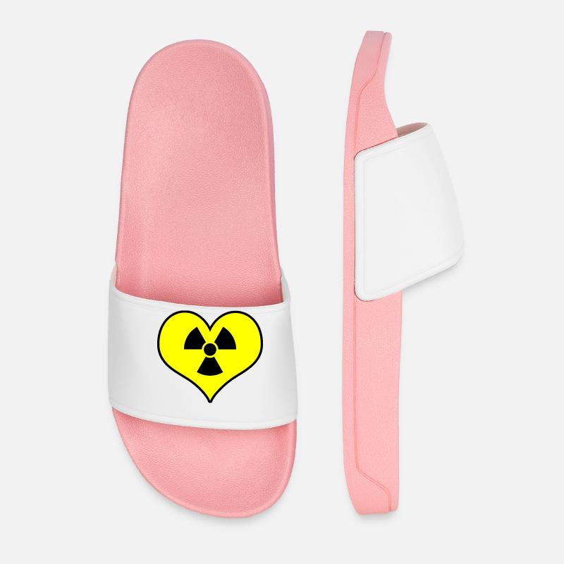 Liebe Strahlung - Männer Badelatschen - Hellrosa