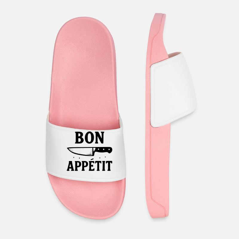 Guten Appetit - Männer Badelatschen - Hellrosa