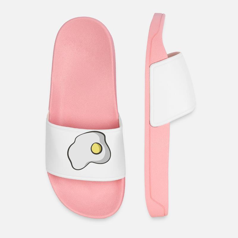 Spiegelei - Männer Badelatschen - Hellrosa