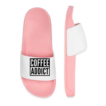 coffee addict - Männer Badelatschen - Hellrosa - Vorne