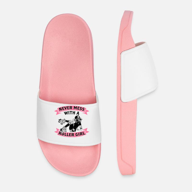 Roller Derby - Männer Badelatschen - Hellrosa