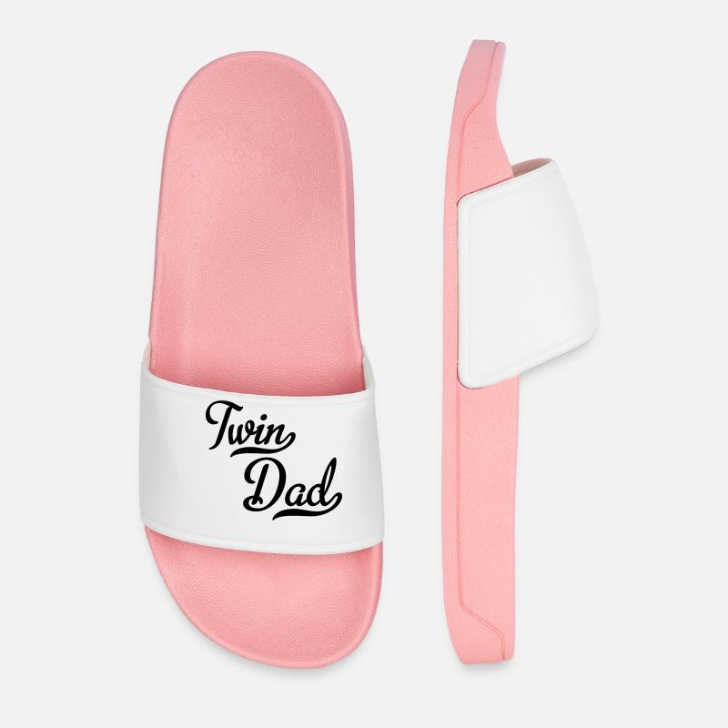 Twins Father - Men’s Pool Sliders - light pink