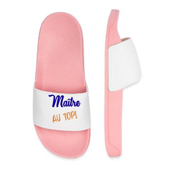 MAITRE - Claquettes Homme - rose clair - Devant