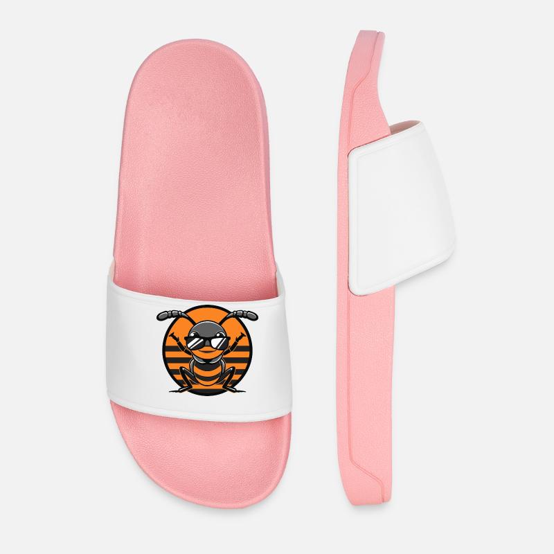 Ant Cool Comic - Men’s Pool Sliders - light pink