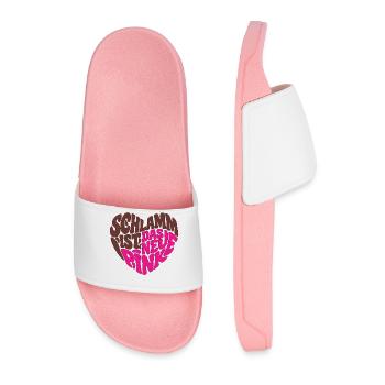 Schlamm ist das neue Pink - Männer Badelatschen - Hellrosa - Vorne