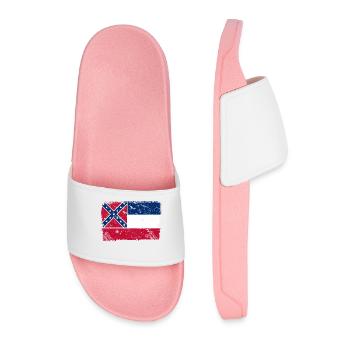 Mississippi Vintage Flagge - Männer Badelatschen - Hellrosa - Vorne