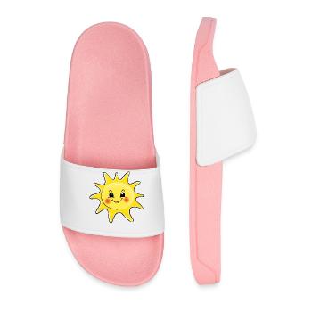 Doux rires de Kawaii Sun - Claquettes Homme - rose clair - Devant