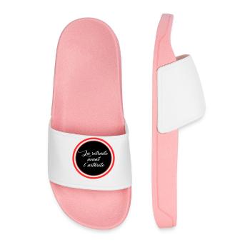 Retirement before arthritis - Men’s Pool Sliders - light pink - Front