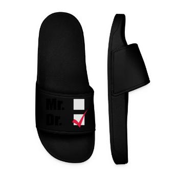 doctorate - Men’s Pool Sliders - black - Front