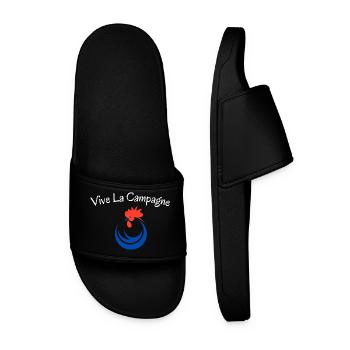Vive la campagne, coq - Claquettes Homme - noir - Devant