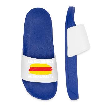 Badische Flagge - Männer Badelatschen - Königsblau - Vorne