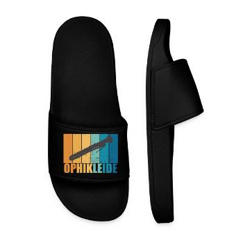 Ophikleide Vintage Musiker Instrument Geschenk - Männer Badelatschen - Schwarz - Vorne